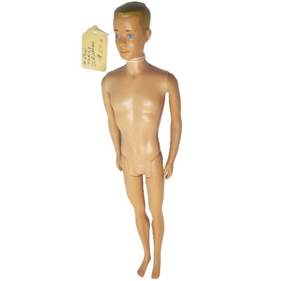 Vintage Early 1960's Straight Leg Ken With Blond Molded Hair - Picture 3 of 12